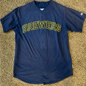 Majestic Brewers Jersey #23
